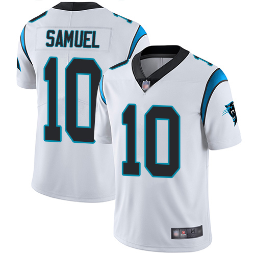 Carolina Panthers Limited White Youth Curtis Samuel Road Jersey NFL Football #10 Vapor Untouchable